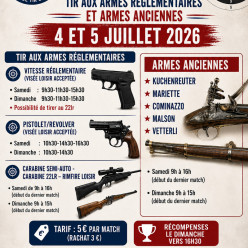 Concours TAR et Armes anciennes 2026